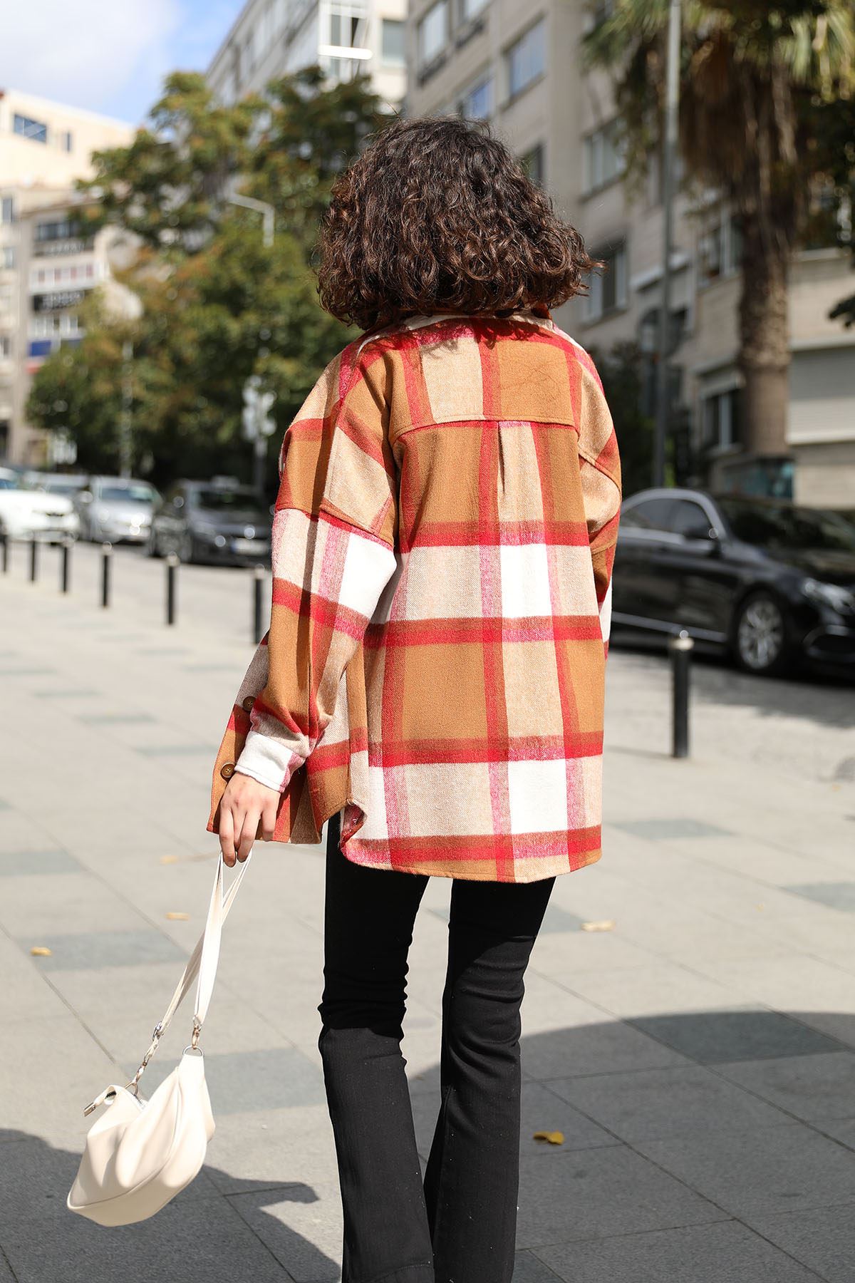 Ekose Salaş Gömlek-Taba