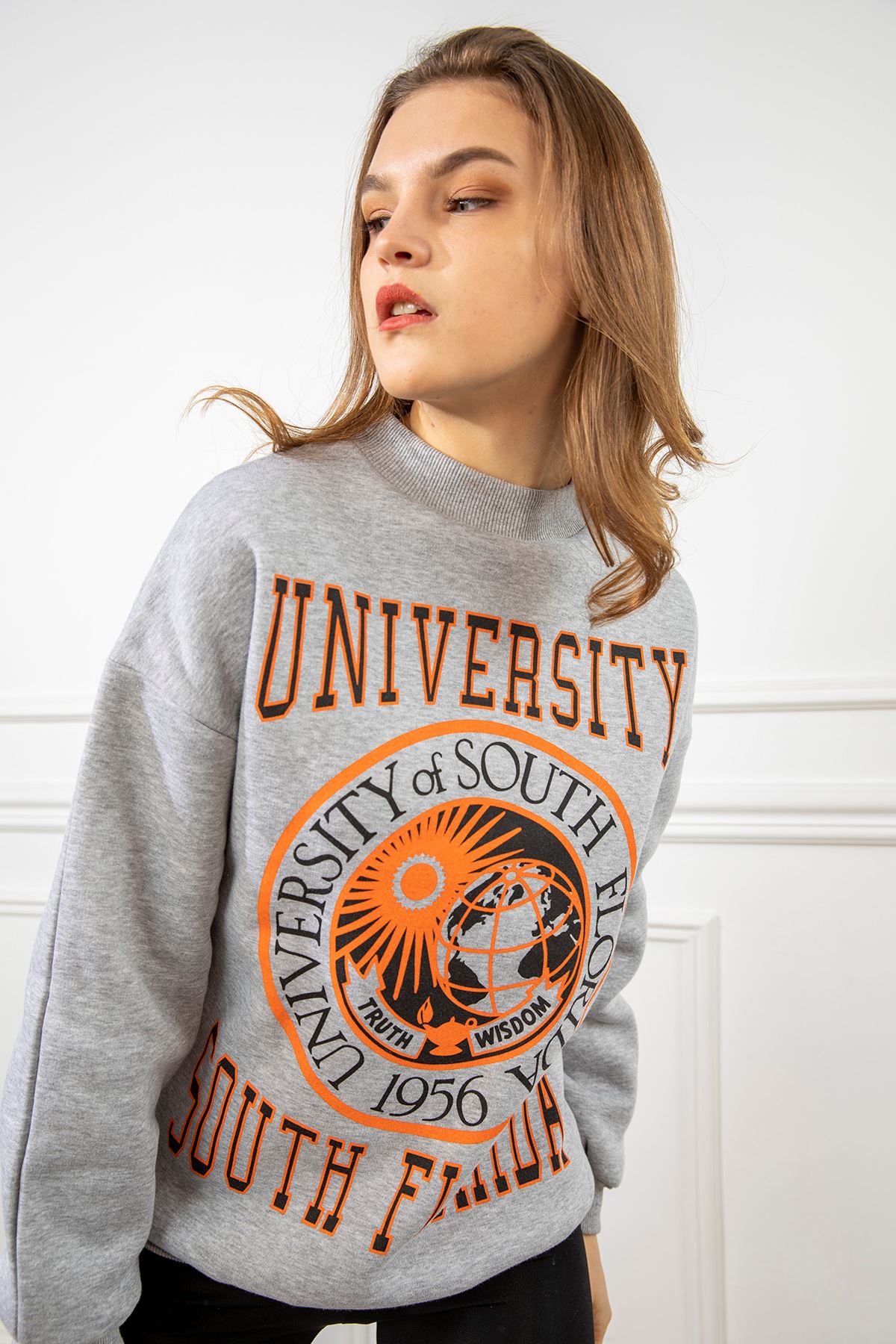 University Bask l Sweatshirt Gri