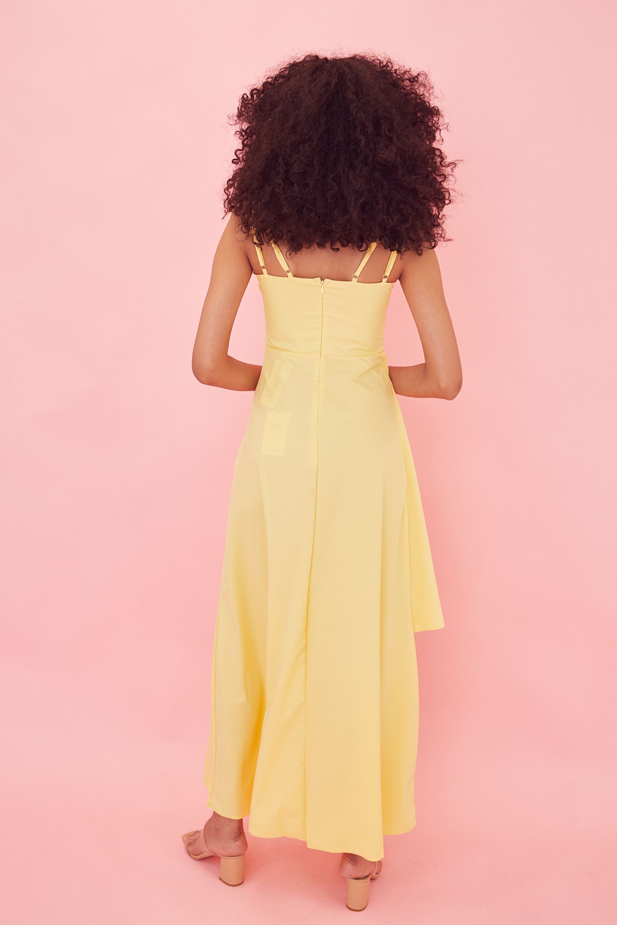 Askılı Elbise-Sarı