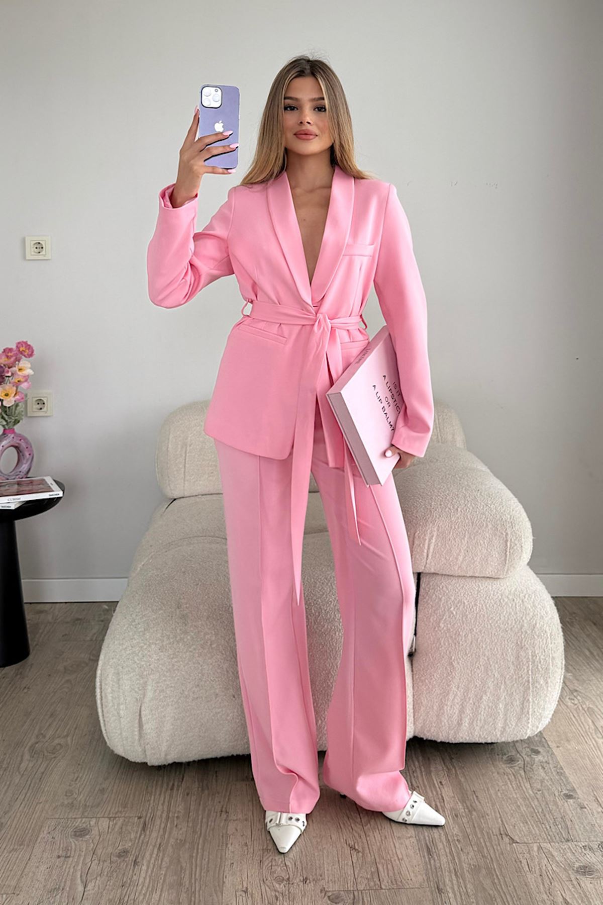 Bağlamalı Takım - Pembe