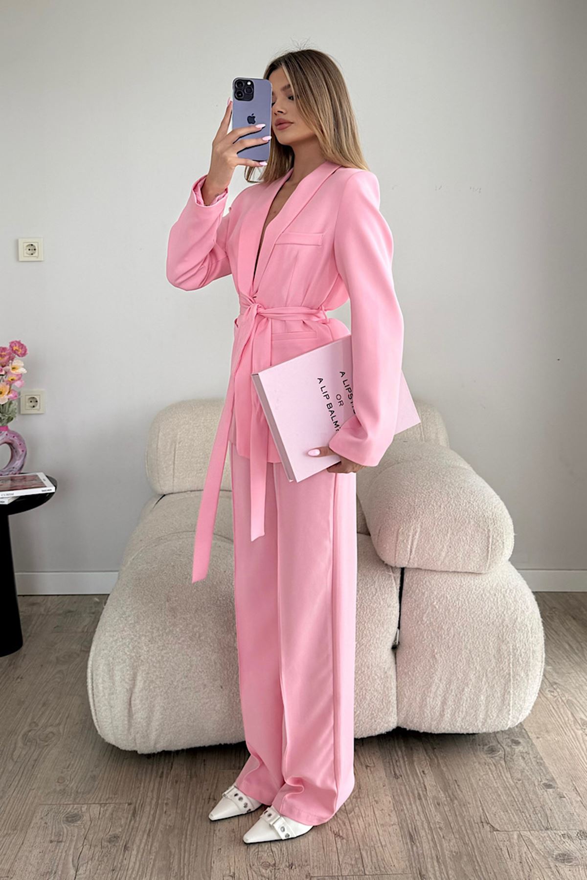 Bağlamalı Takım - Pembe