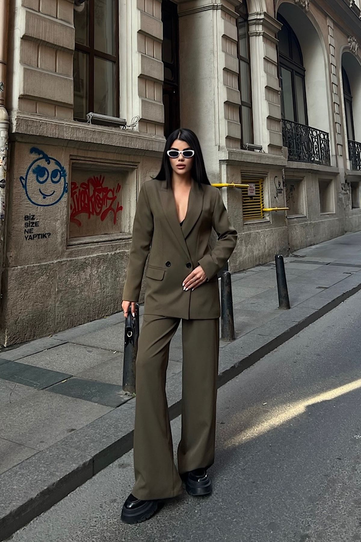 Oversize Ceketli Takım 