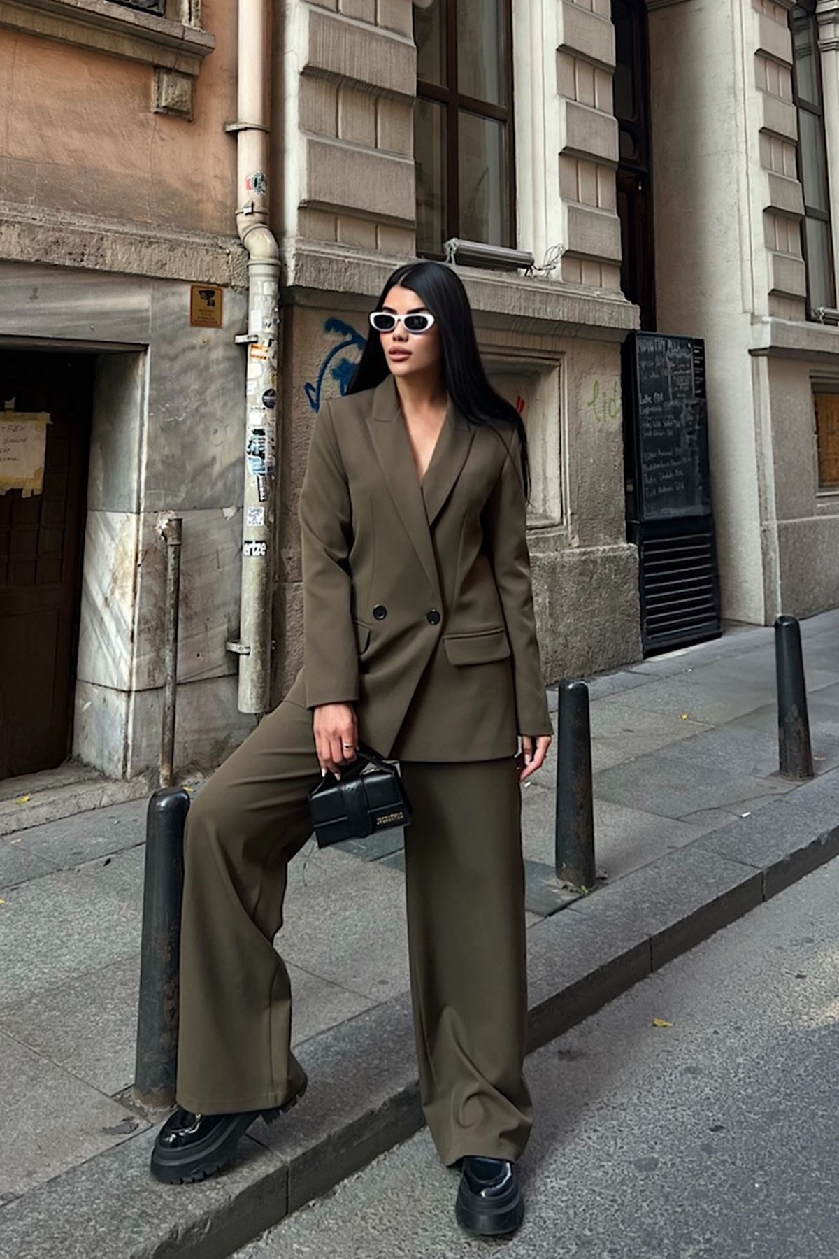Oversize Ceketli Takım 