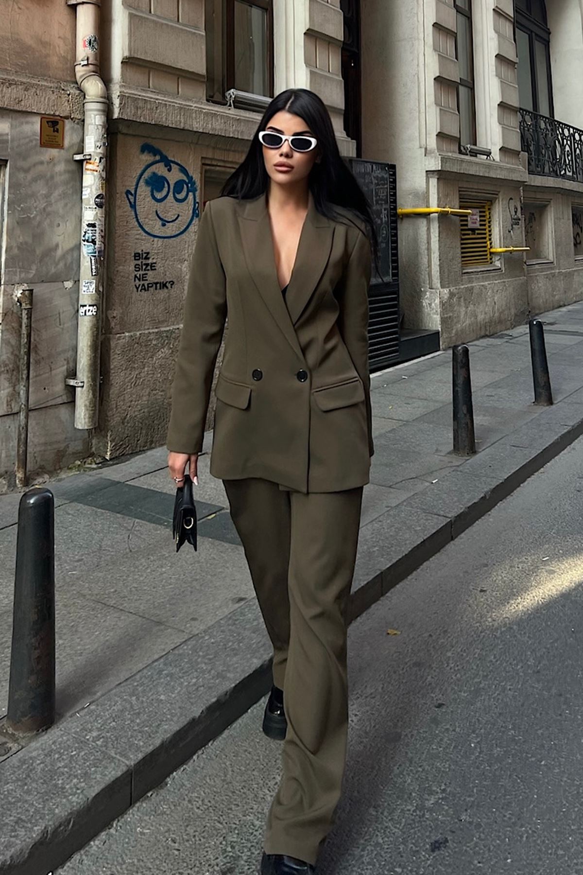 Oversize Ceketli Takım 