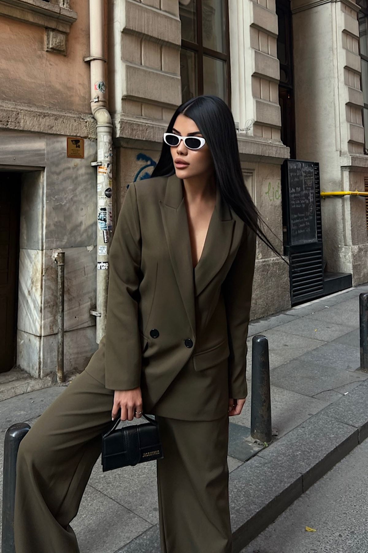 Oversize Ceketli Takım 