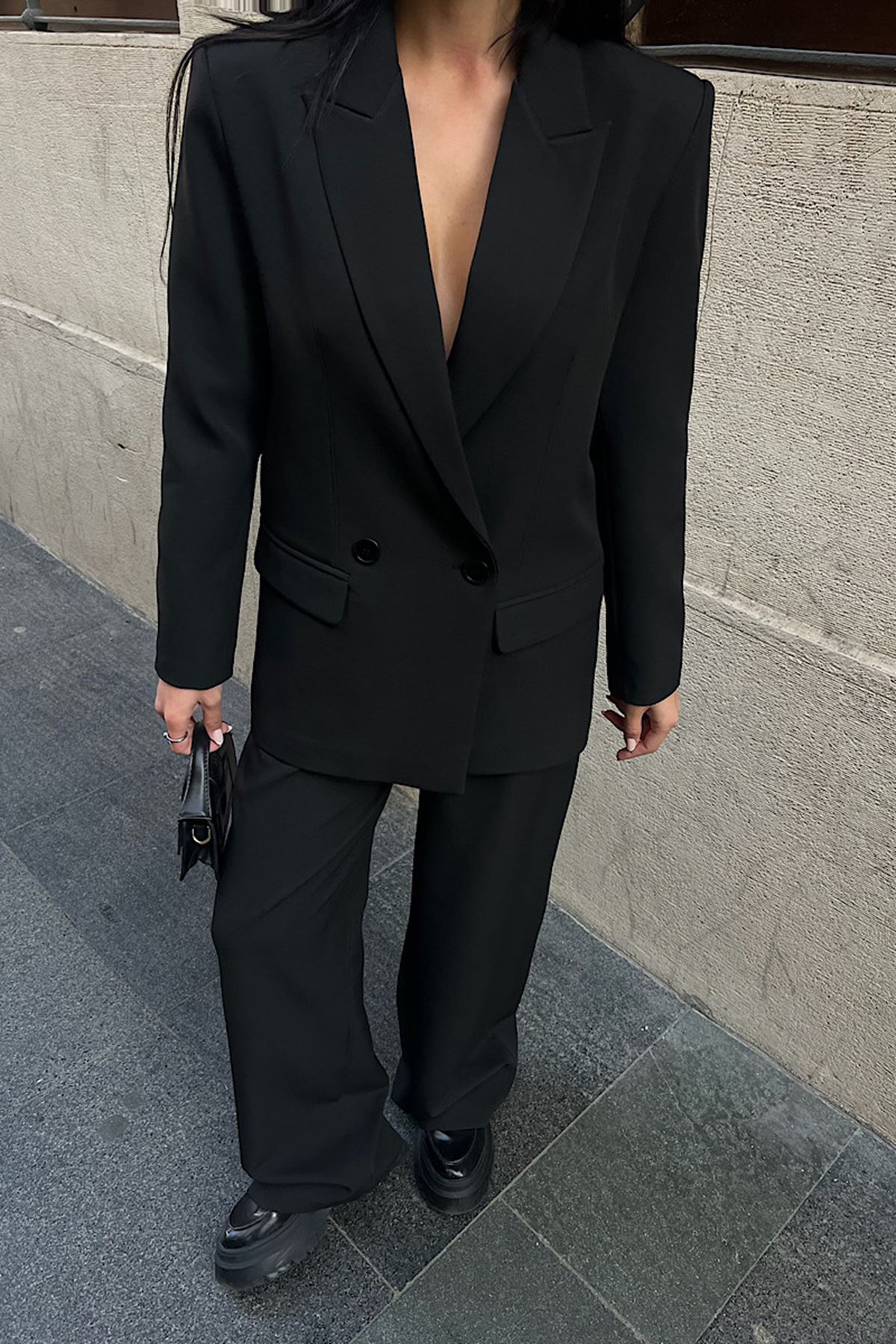 Oversize Ceketli Takım