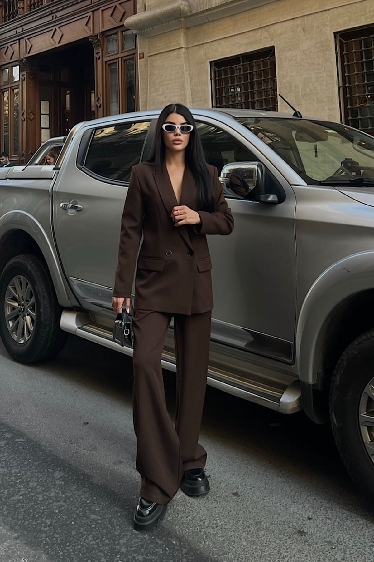 Oversize Ceketli Takım 