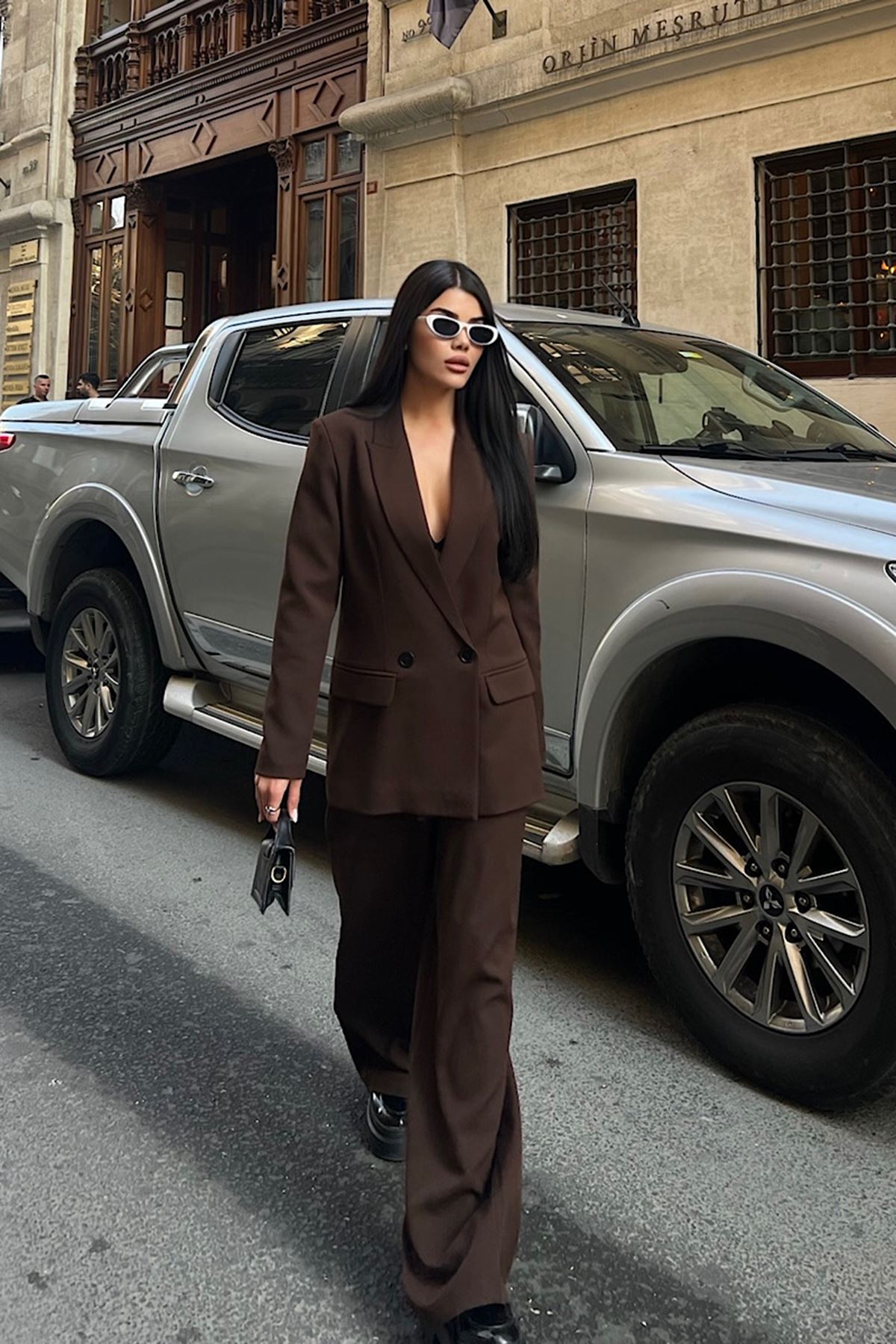 Oversize Ceketli Takım 
