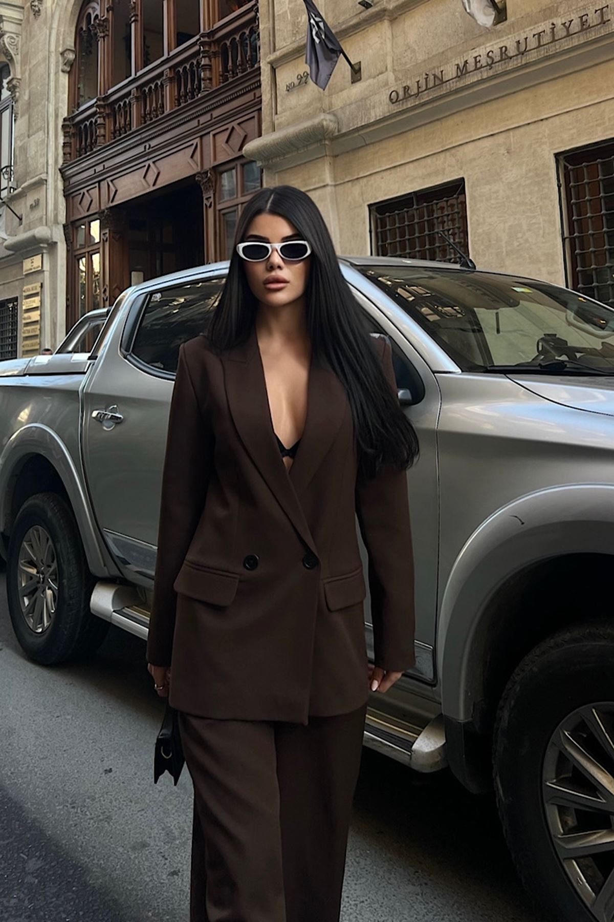 Oversize Ceketli Takım 