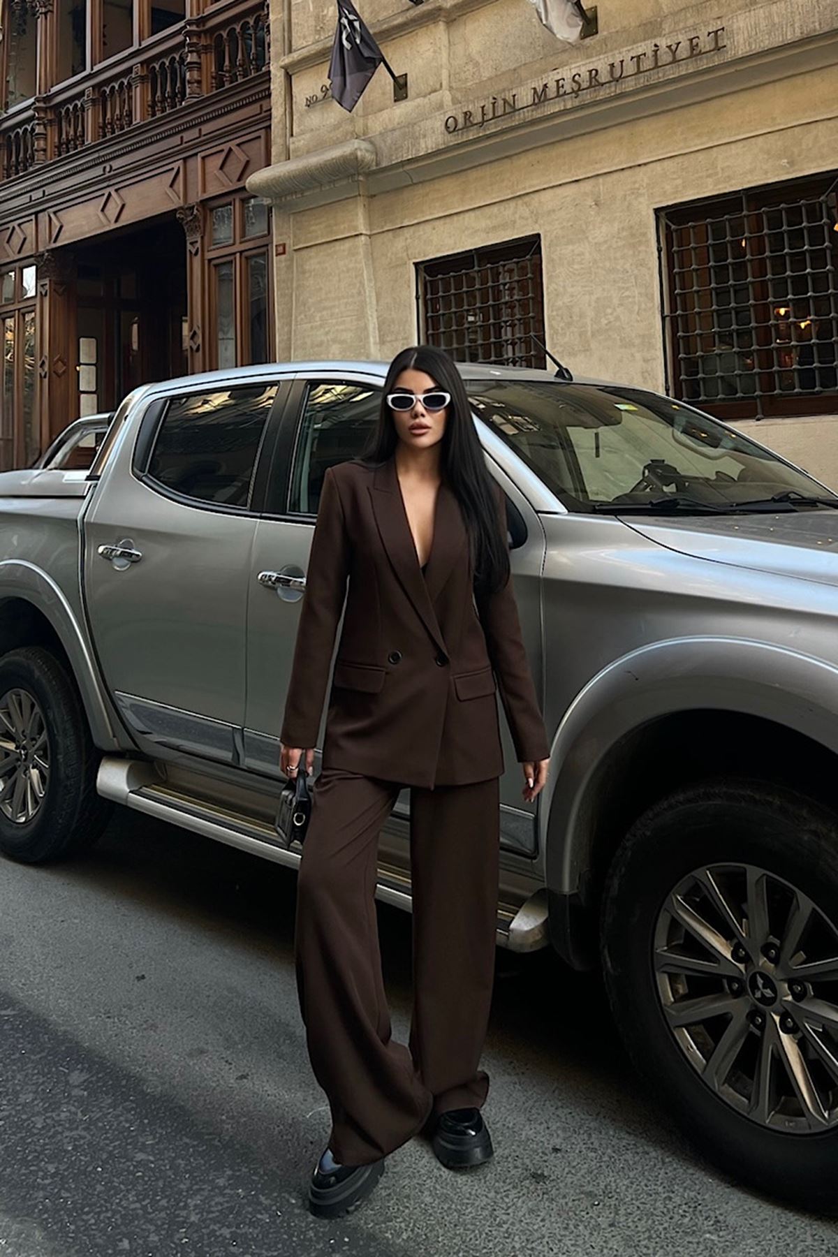 Oversize Ceketli Takım 
