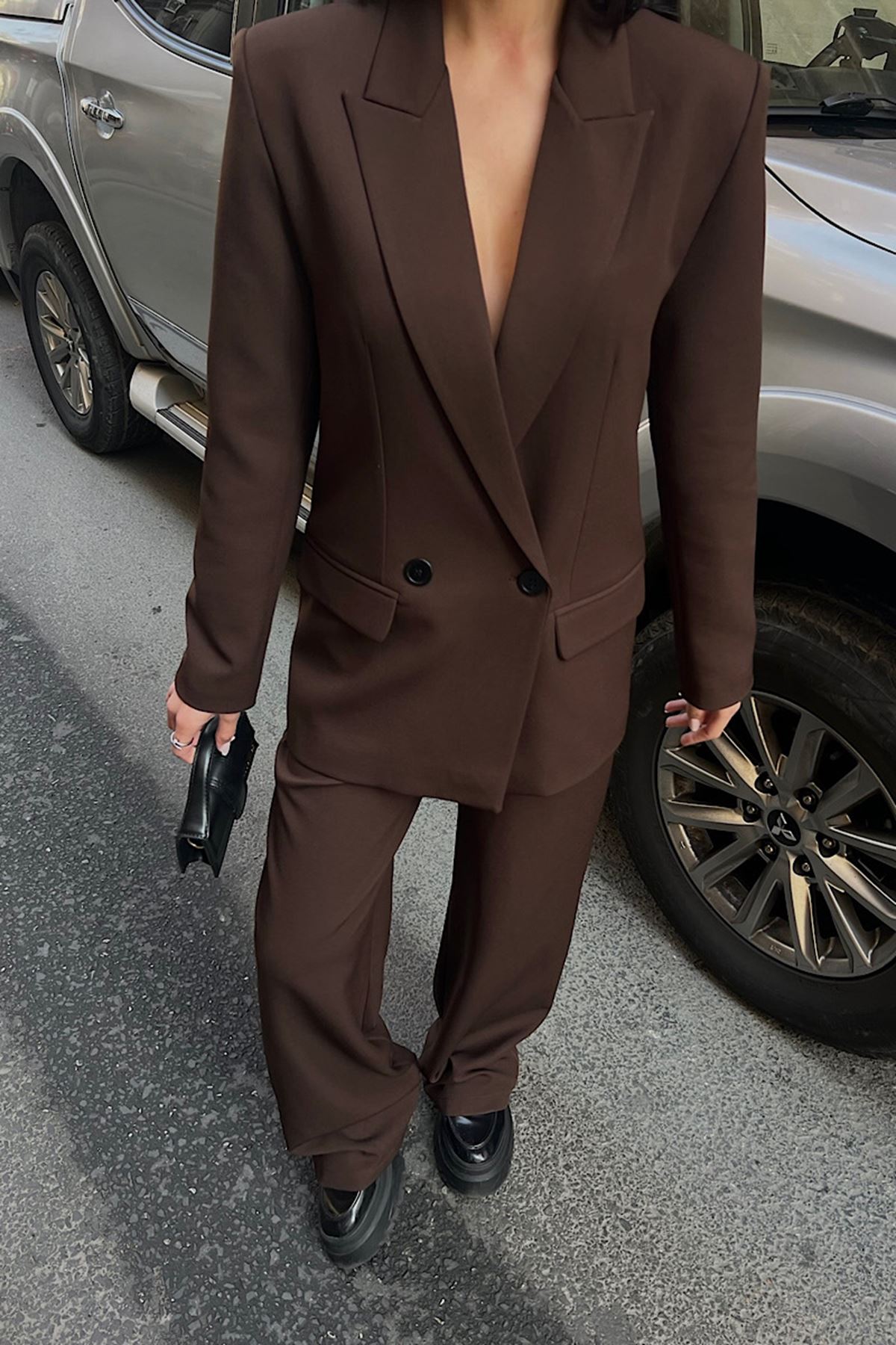 Oversize Ceketli Takım 