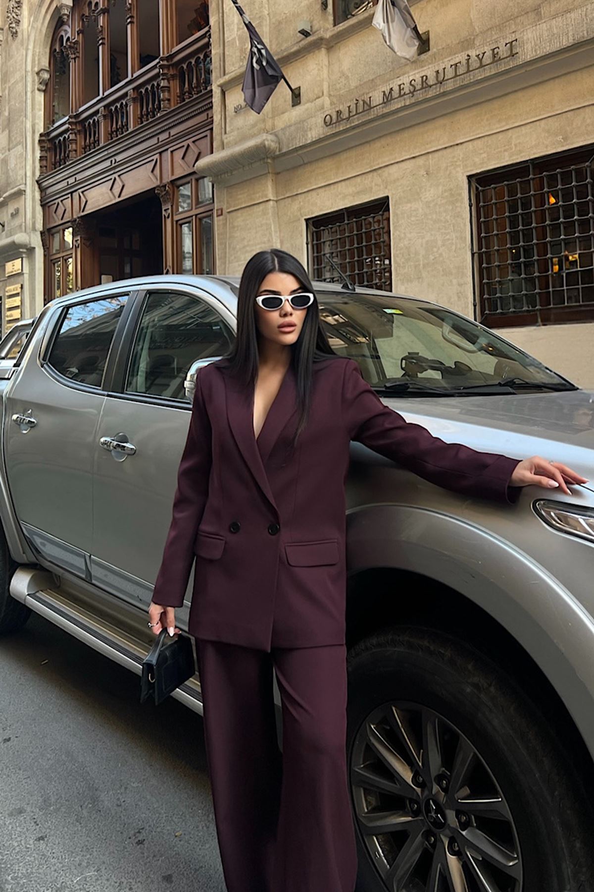Oversize Ceketli Takım 