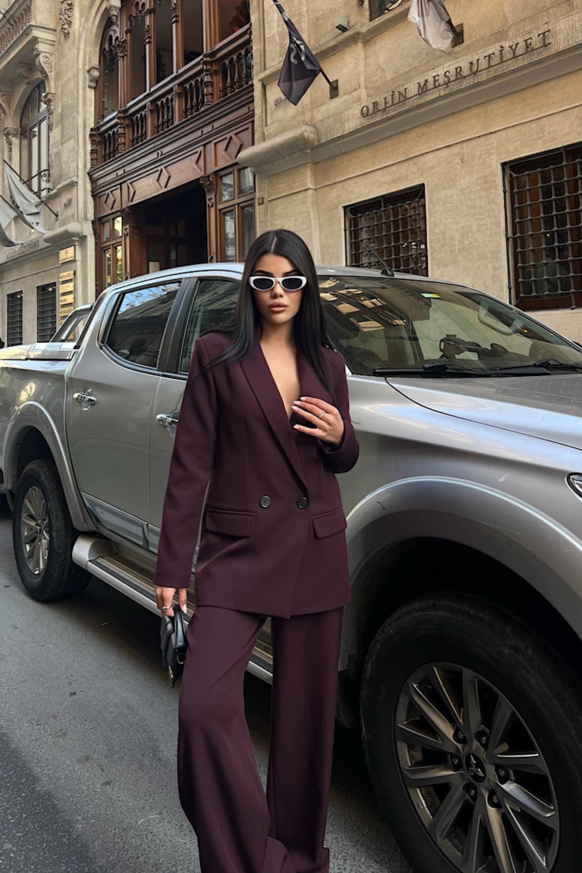 Oversize Ceketli Takım 