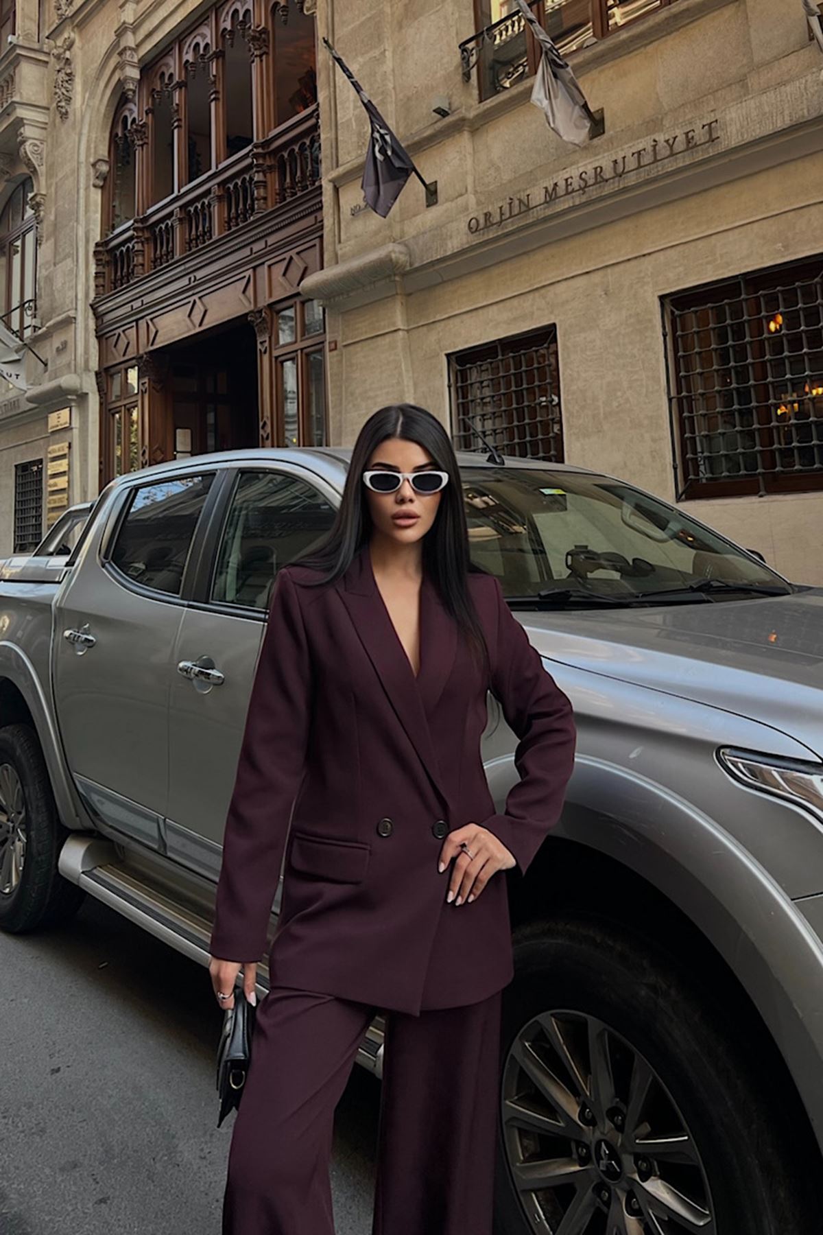 Oversize Ceketli Takım 