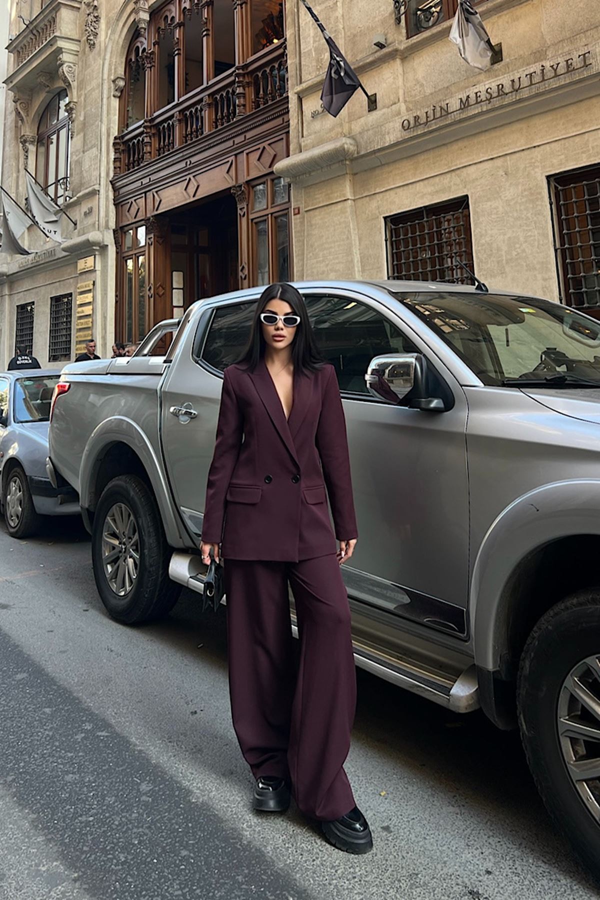 Oversize Ceketli Takım 