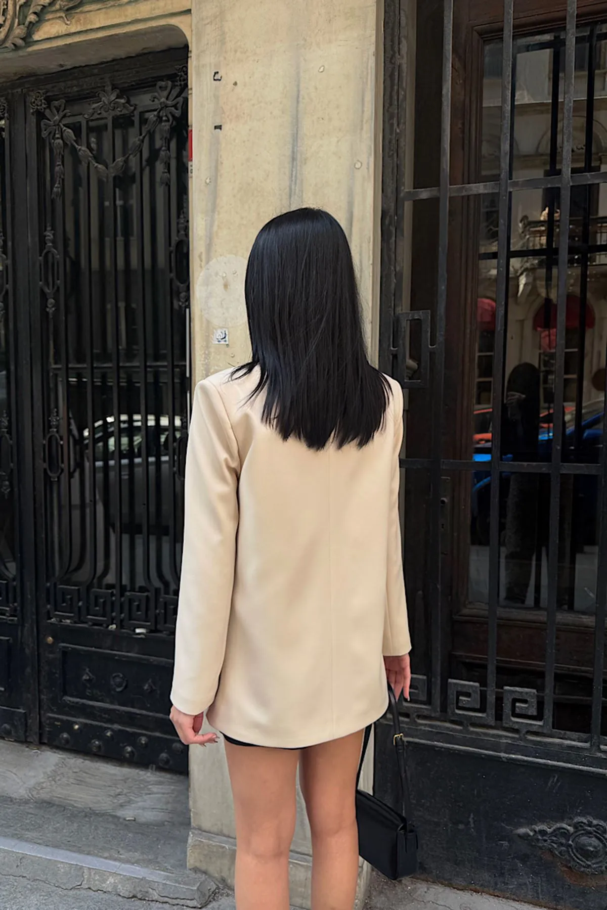 Oversize Blazer Ceket Bej