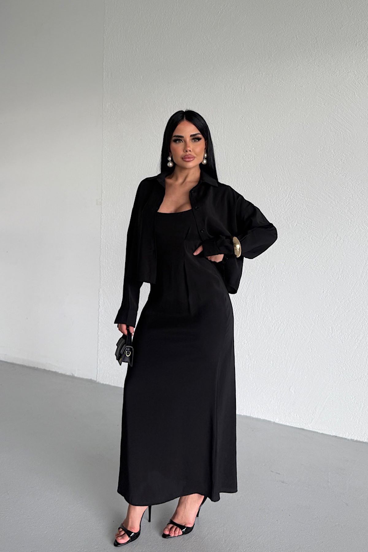 İkili Takım Gömlek Elbise 