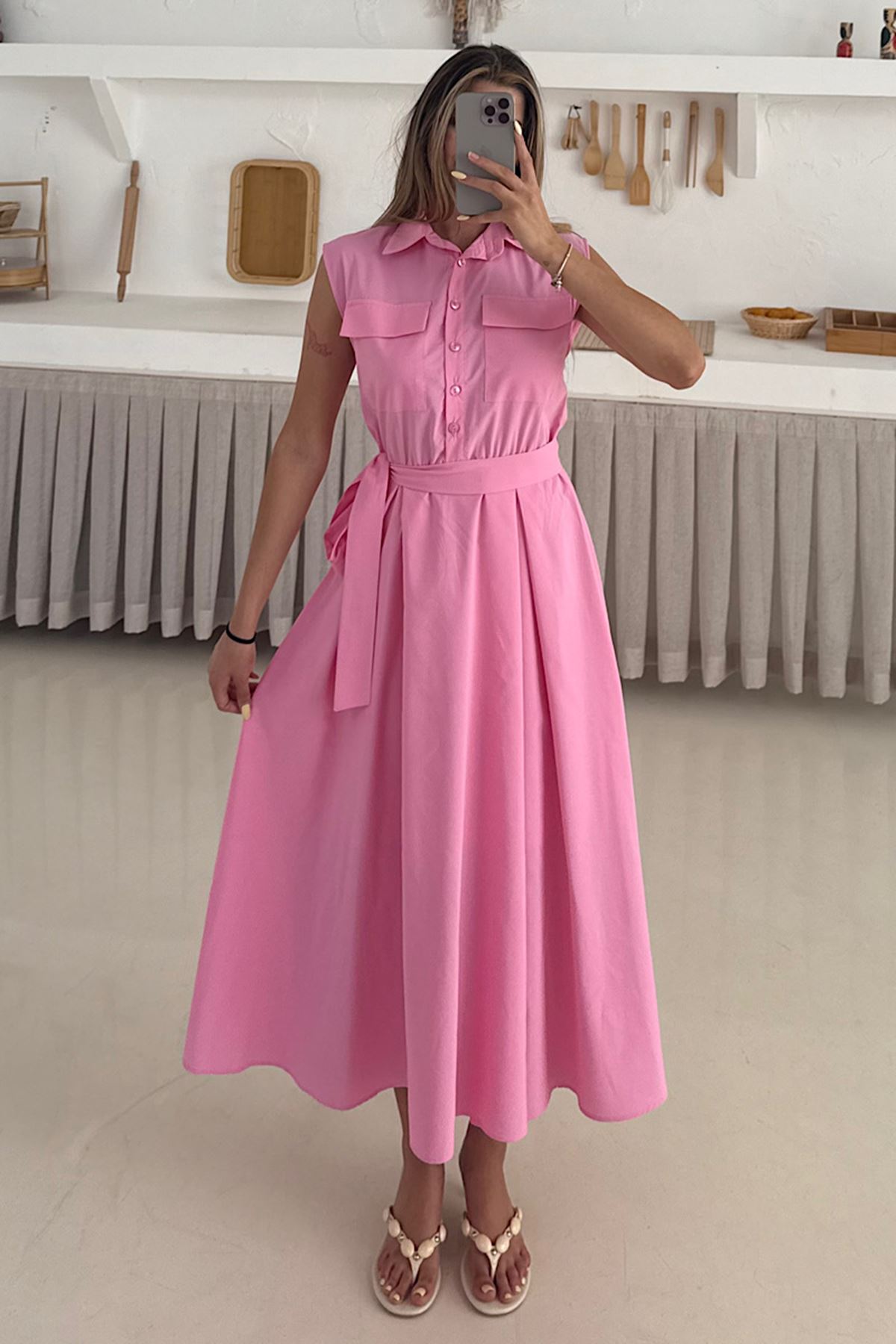 Basic Poplin Elbise 