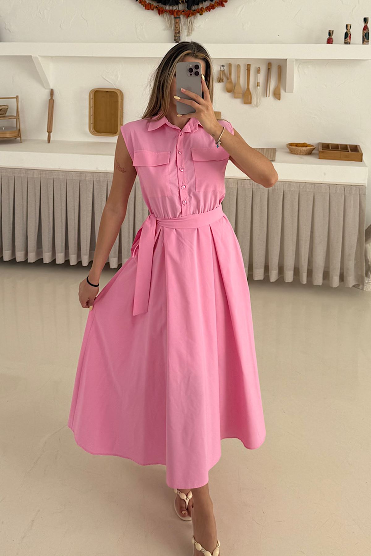 Basic Poplin Elbise 