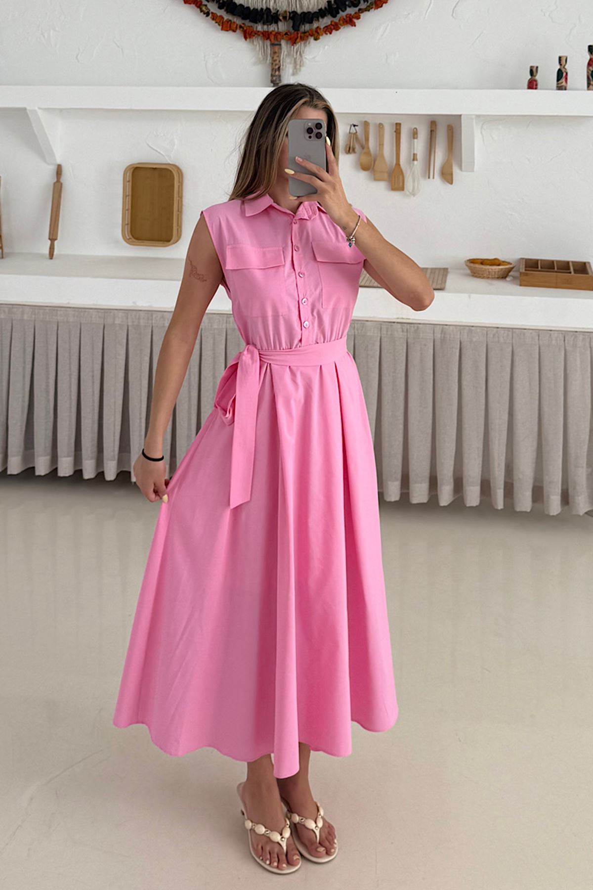 Basic Poplin Elbise 