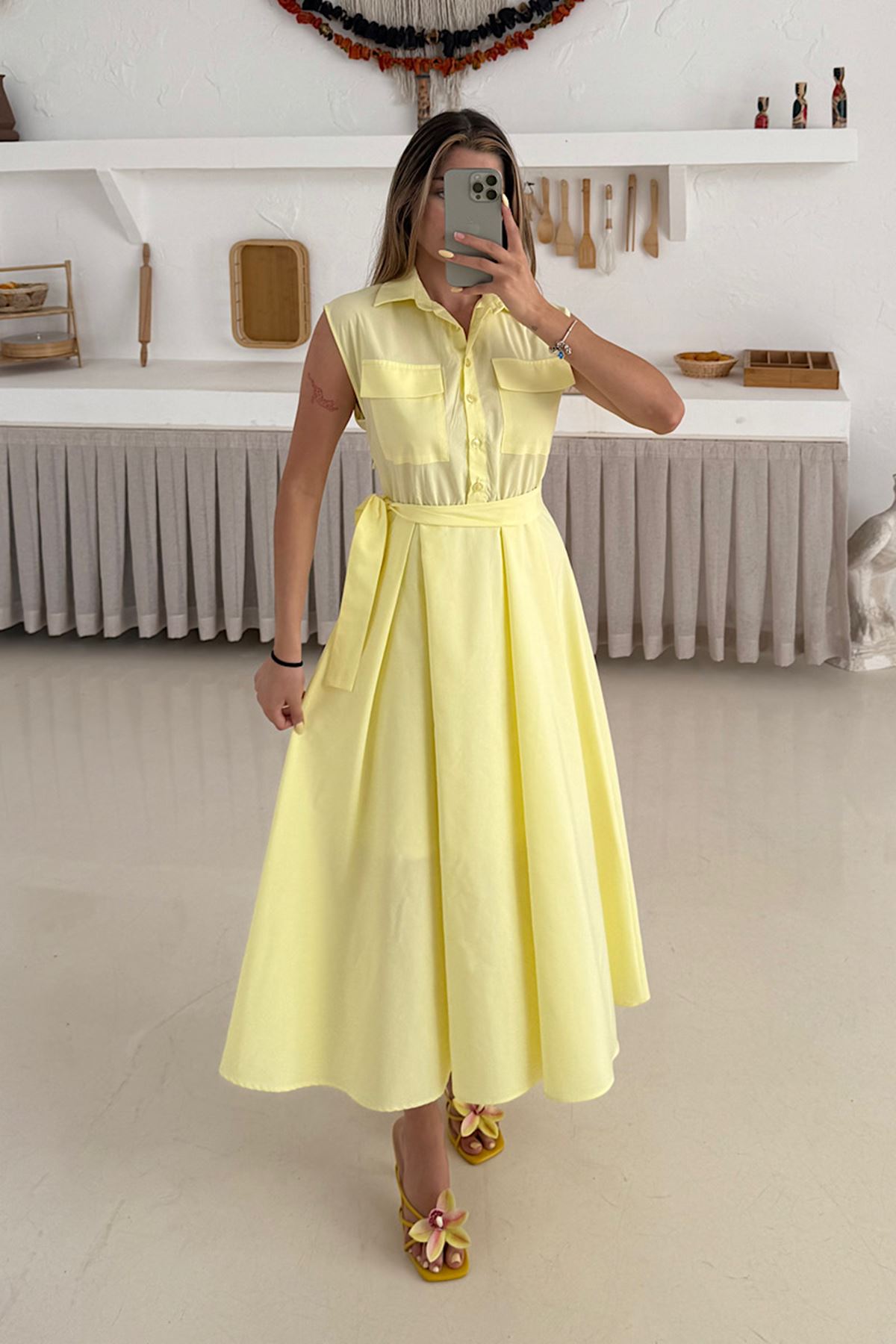 Basic Poplin Elbise 