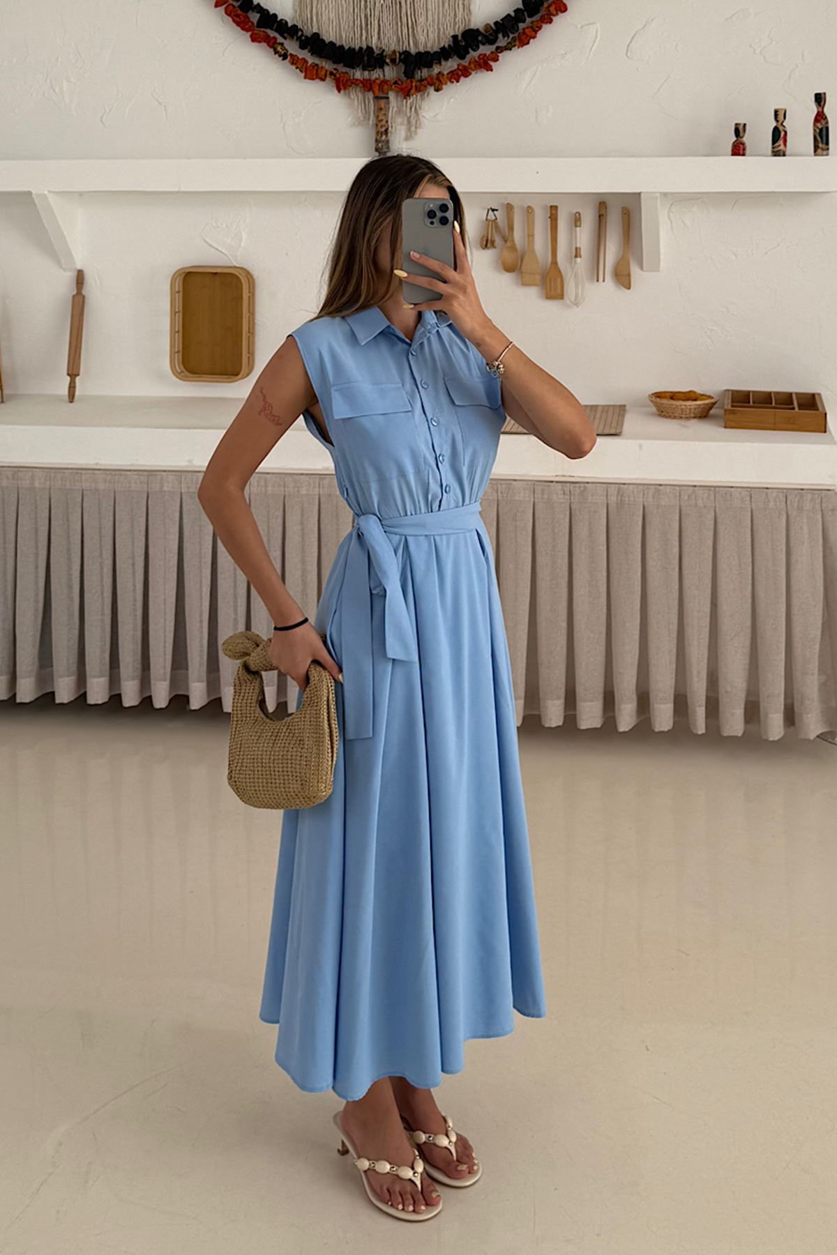 Basic Poplin Elbise 