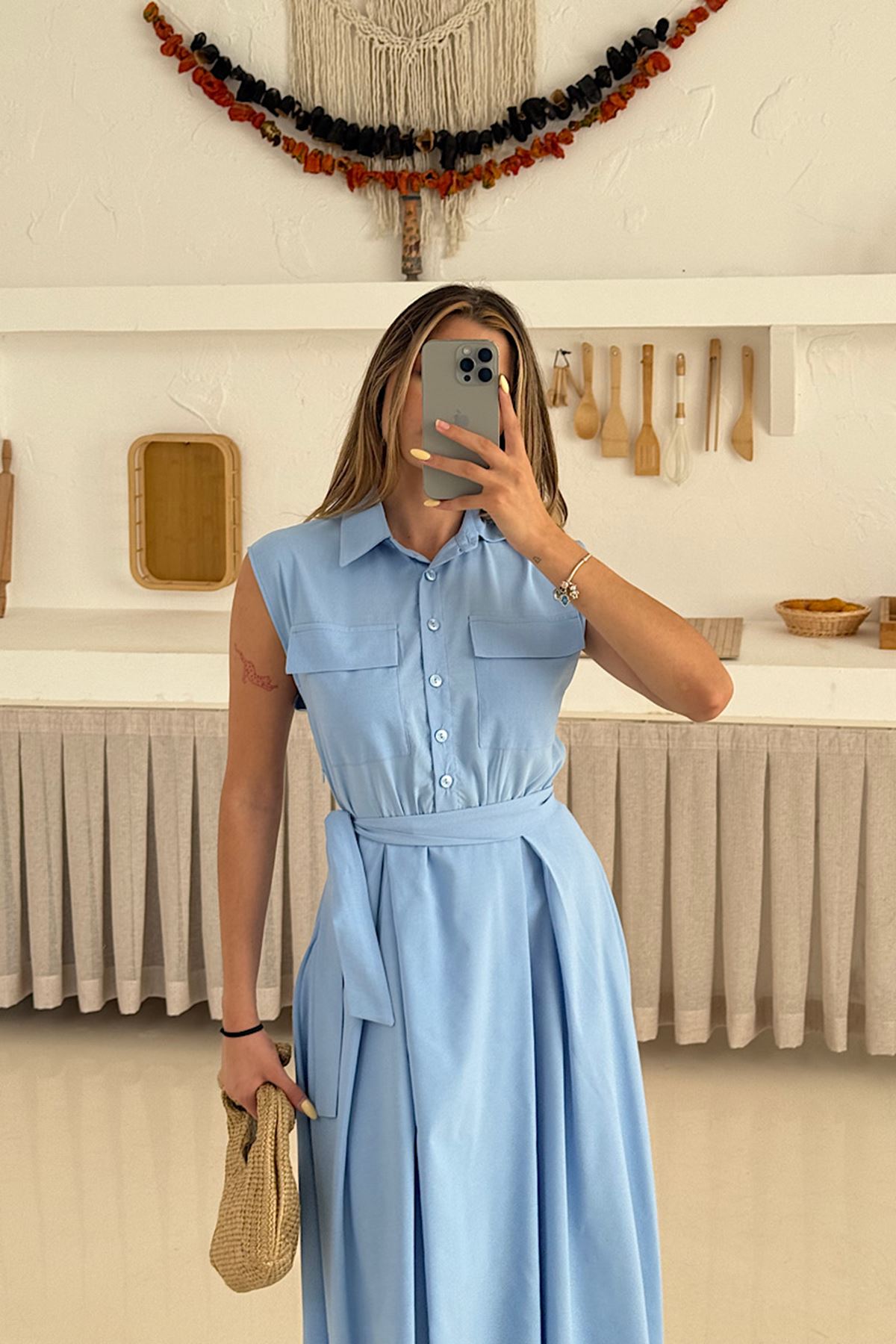 Basic Poplin Elbise 
