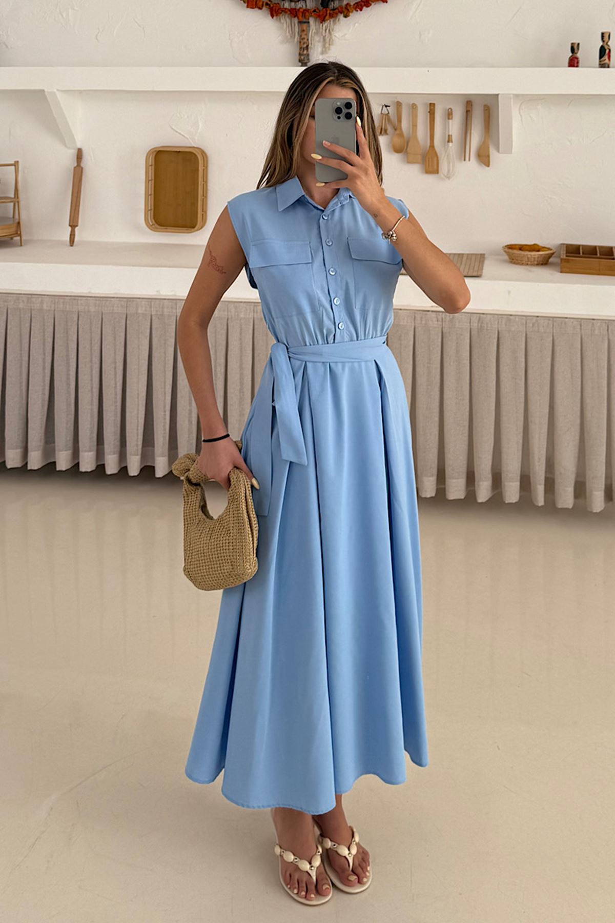Basic Poplin Elbise 