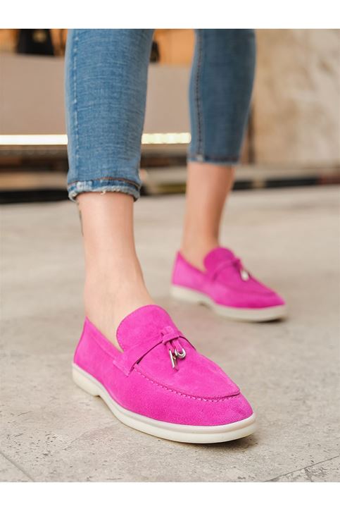 Süet Ayakkabı-Fuşya