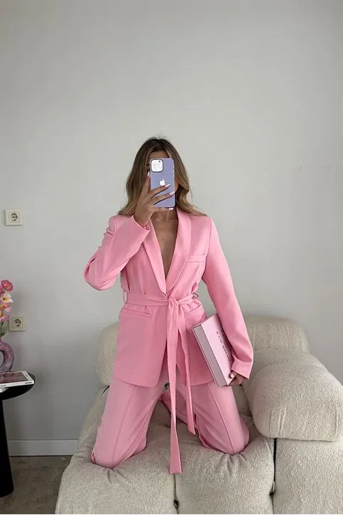 Bağlamalı Takım Pembe