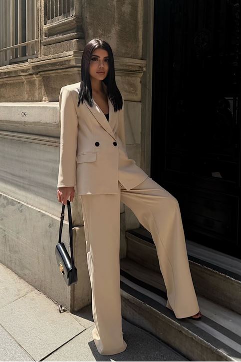 Oversize Ceketli Takım