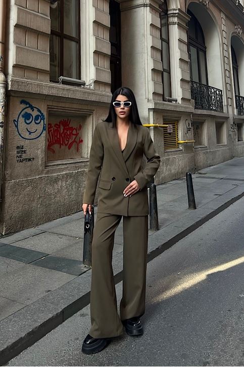Oversize Ceketli Takım 