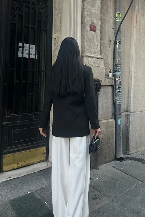 Oversize Blazer Ceket Siyah