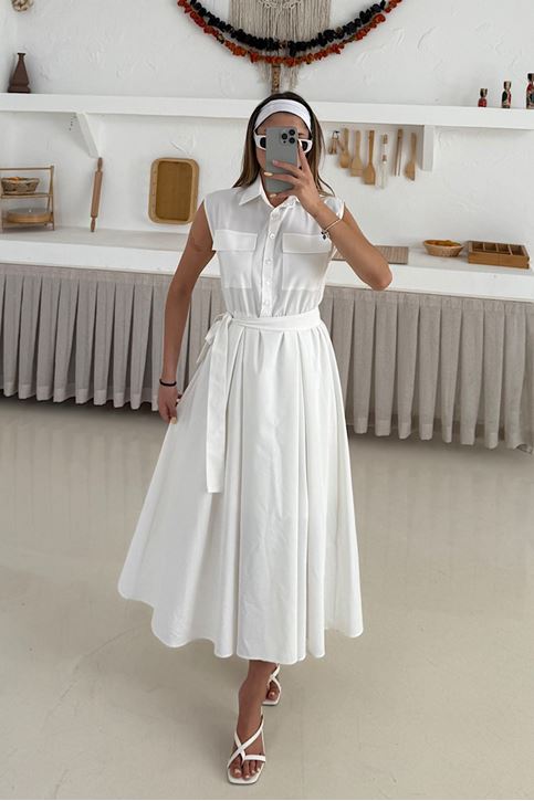 Basic Poplin Elbise