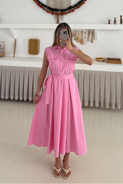 Basic Poplin Elbise 