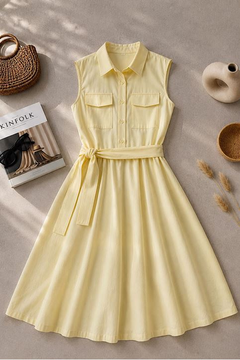 Basic Poplin Elbise 