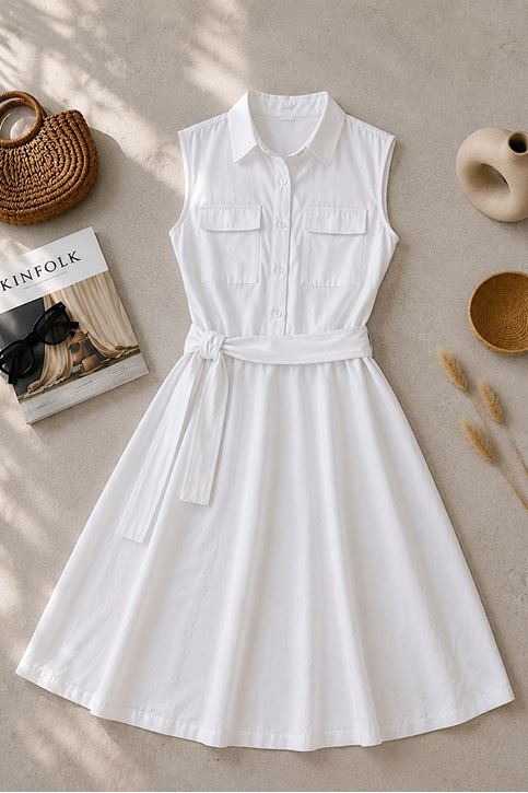 Basic Poplin Elbise