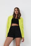 Retro Palazzo Ceket-Lime