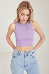 Kaşkorse Crop-Lila