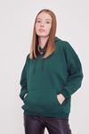 Ön Kanguru Cep Sweatshirt-Zümrüt Yeşili