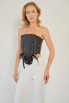 Bağlama Detaylı Crop Top 